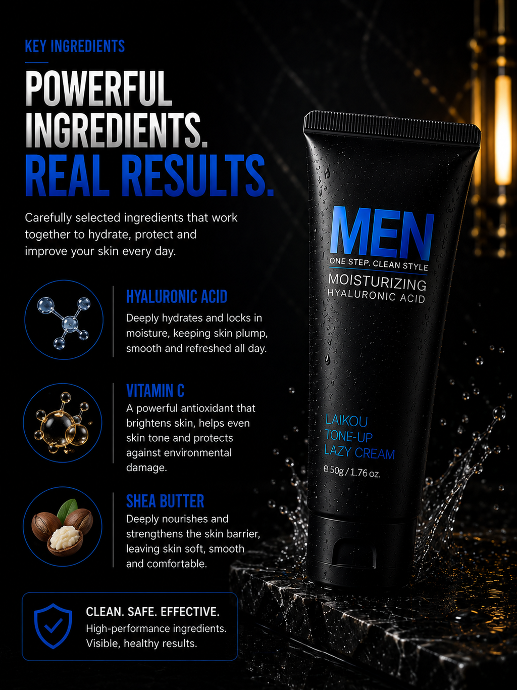 Plain & Proven Men's Facial Cream